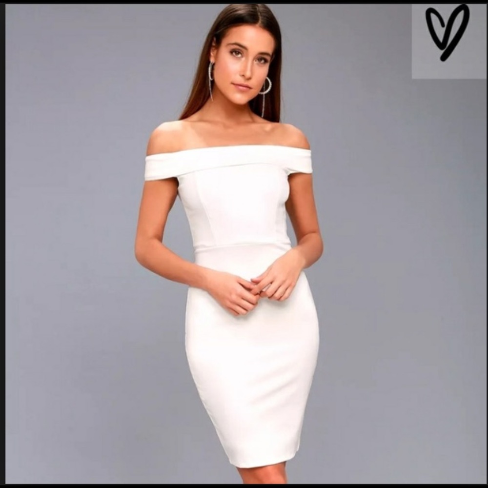 Off the should white dress